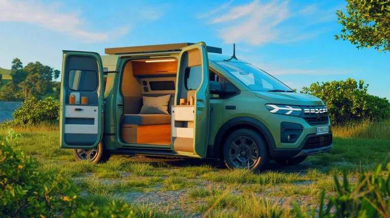Illustration de l'idée d'un van aménagé économique par Dacia.