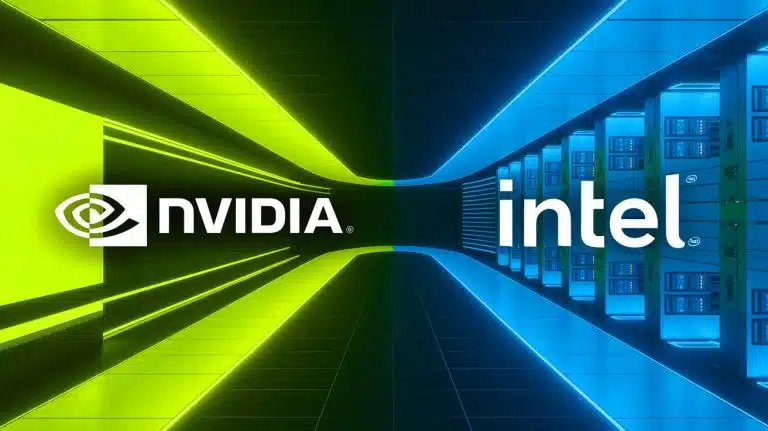 Illustration de la collaboration stratégique entre Nvidia et Intel pour transformer le secteur technologique.