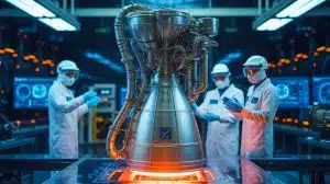 Illustration de l'innovation du moteur Draper d'Ursa Major pour la défense spatiale.