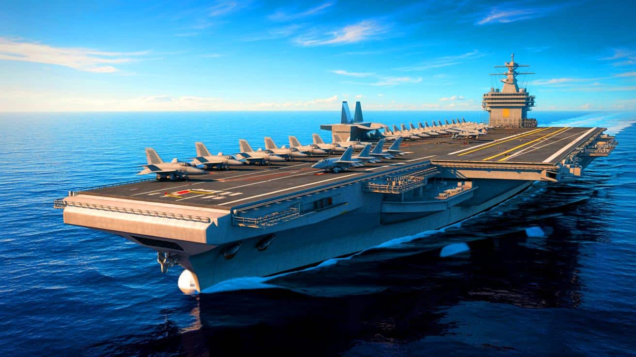« Le monstre des mers » : l’USS Gerald R. Ford, porte-avions à 13 milliards €, redéfinit la puissance militaire américaine face aux menaces du futur