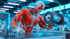 Illustration de l'innovation sud-coréenne en muscles artificiels supportant 4 000 fois leur poids.