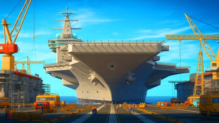 « Le colosse des mers » : la France construit le plus grand porte-avion d’Europe, symbole de puissance et pari risqué à plusieurs milliards