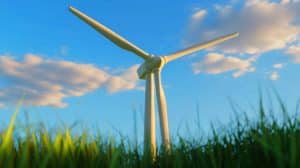 Illustration de l'éolienne bipale innovante d'Envision Energy en cours de test en conditions réelles.