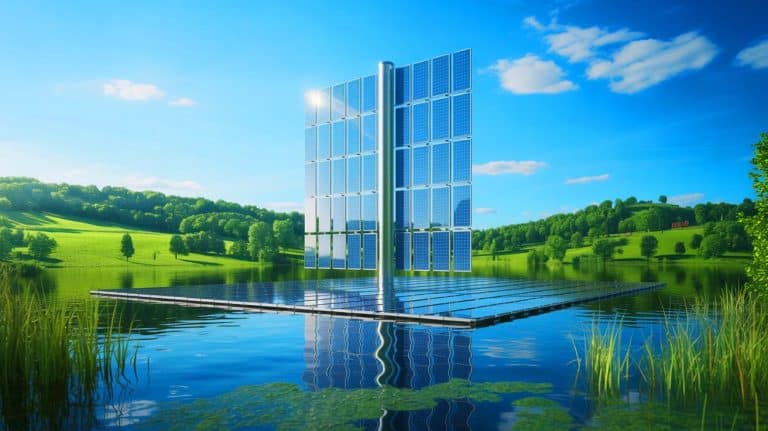 « Elle flotte et produit jour et nuit » : la première centrale solaire verticale de Bavière alimente tout un lac (et crée un nouvel écosystème vivant)