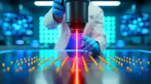 « Ils dessinent avec la lumière » : des chercheurs créent des cristaux sur commande grâce à des lasers ultrarapides (et l’or devient leur toile) Illustration de l'utilisation de lasers ultrarapides pour dessiner des cristaux sur des nanoparticules d'or.