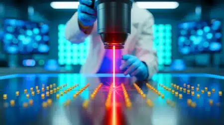 « Ils dessinent avec la lumière » : des chercheurs créent des cristaux sur commande grâce à des lasers ultrarapides (et l’or devient leur toile) Illustration de l'utilisation de lasers ultrarapides pour dessiner des cristaux sur des nanoparticules d'or.