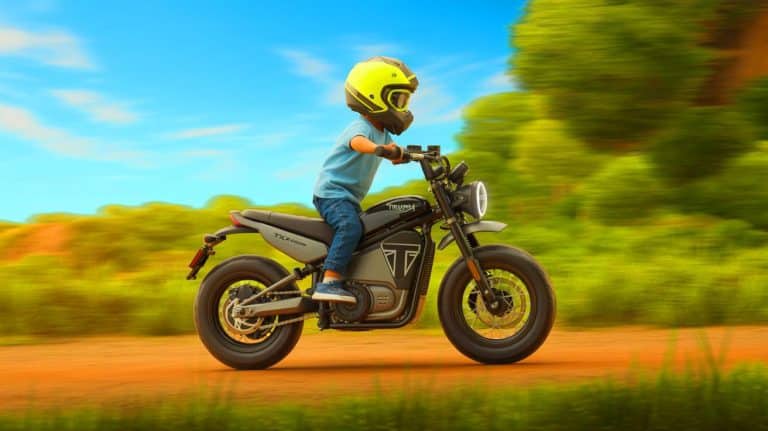 Triumph TXP : révolution des motos électriques pour enfants, un nouveau souffle pour les jeunes aventuriers en herbe