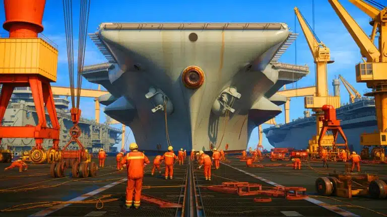 « Ces géants coûtent une fortune à démonter » : les porte-avions nucléaires américains deviennent un fardeau économique et écologique en fin de vie Illustration de la complexité du démantèlement des porte-avions nucléaires américains.