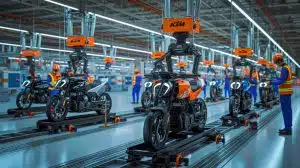 Illustration de la restructuration de KTM sous la direction de Bajaj Auto.
