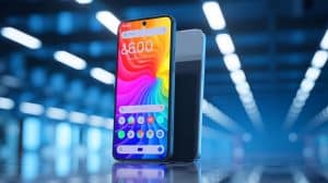 Illustration de smartphones E Ink de Bigme réduisant la fatigue visuelle.