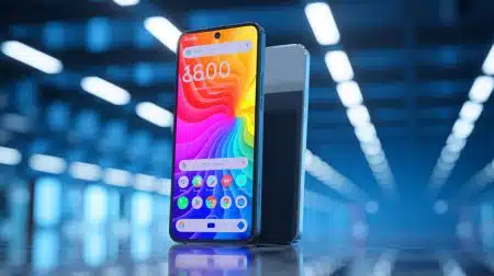 Illustration de smartphones E Ink de Bigme réduisant la fatigue visuelle.