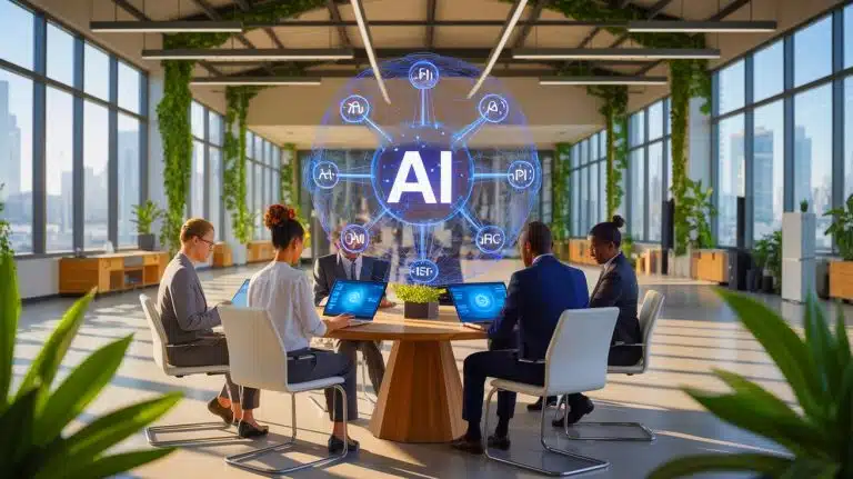 L’avenir des relations intimes : un robot sexuel sous Windows 11 bientôt une réalité selon Microsoft Illustration de l'approche éthique de Microsoft en matière d'intelligence artificielle.
