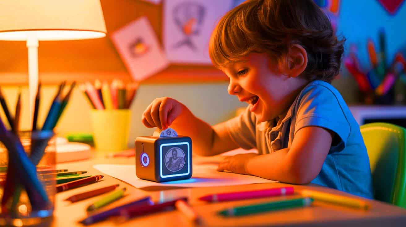 Un gadget AI transforme les dessins des enfants en autocollants imprimables, stimulant leur créativité et imagination