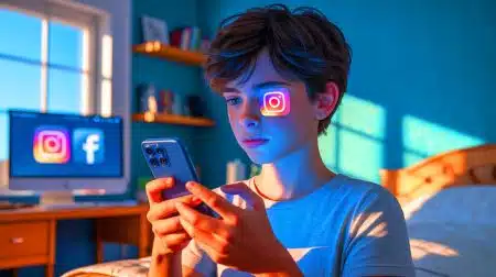 Illustration de l'étude controversée de Meta sur les effets des réseaux sociaux sur la santé mentale des jeunes.