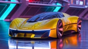 Kia dévoile son Vision Meta Turismo : une nouvelle ère pour les véhicules électriques avec ce concept révolutionnaire Illustration de la Vision Meta Turismo, le concept électrique futuriste de Kia.