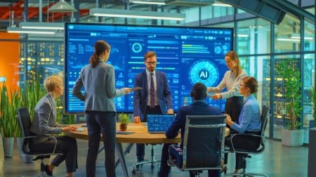 Illustration de l'intégration de Notion AI pour optimiser la productivité et automatiser les tâches en entreprise.